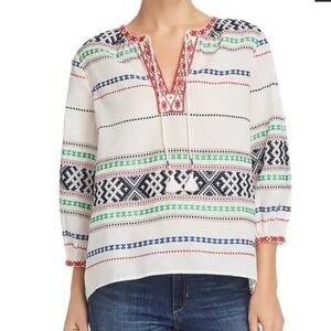Joie Jenollina Tunic Blouse, Multicoloured, Size S